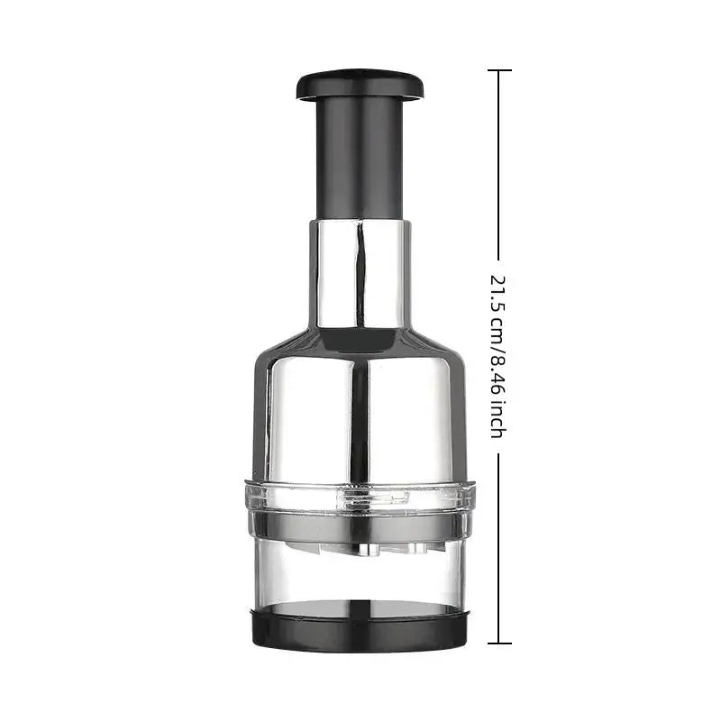 Manual Garlic Press Chopper – Stainless Steel Mincer & Slicer Garlic Press Chopper Axl one size