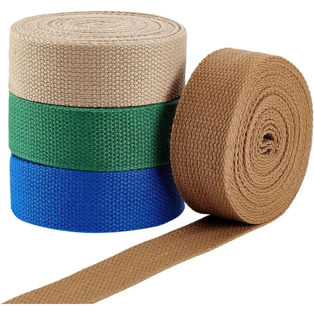 4-Roll Polycotton Ribbon Set – 4 Colors, 32mm, 5 Yards Each Fabric Ribbon Set Axl AECH04-18203