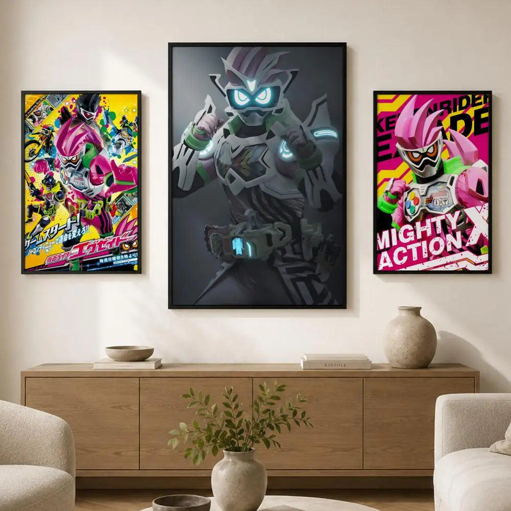 Tokusatsu Ex-Aid HD Self-Adhesive Waterproof Wall Poster Wall Poster Axl