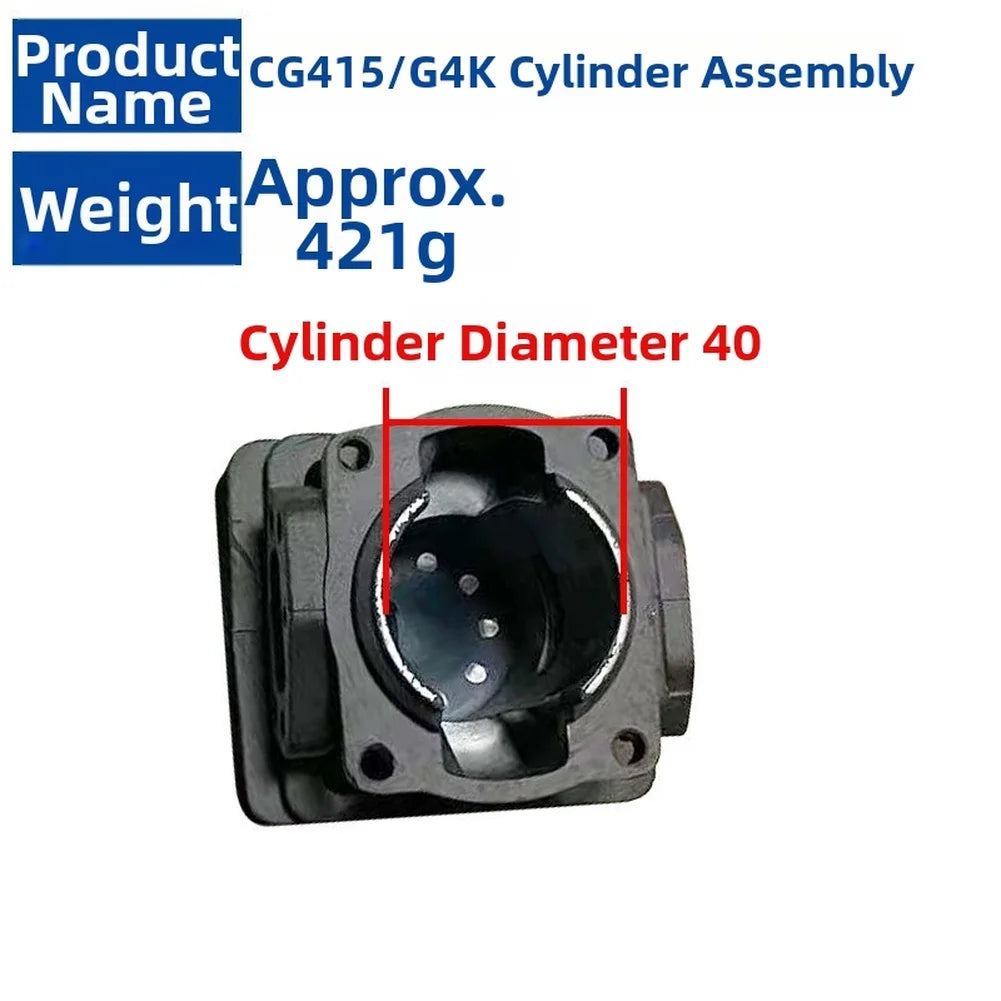 G4K CG415 Lawn Mower Cylinder Assembly 40mm Bore Replacement Lawn Mower Parts Axl
