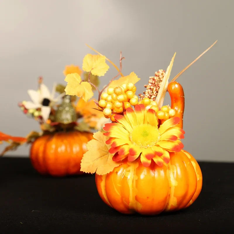 Simulation Pumpkin Maple Leaf Table Ornament – Autumn Decor Seasonal Table Ornament Axl