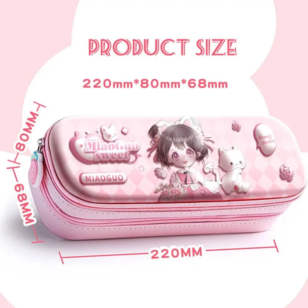 Capybara 3D Pencil Case – Double Layer Large Capacity Pen Box Pencil Case Axl