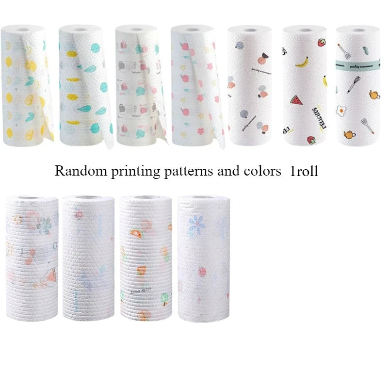 Washable Cotton Kitchen Paper Towels – 1 Roll, Reusable Reusable Kitchen Towels Axl