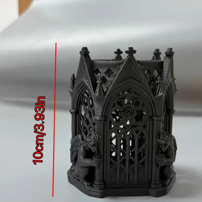 Black Gothic Pen Holder – Cool Desk Organizer & Home Decor Gothic Pen Holder Axl Black