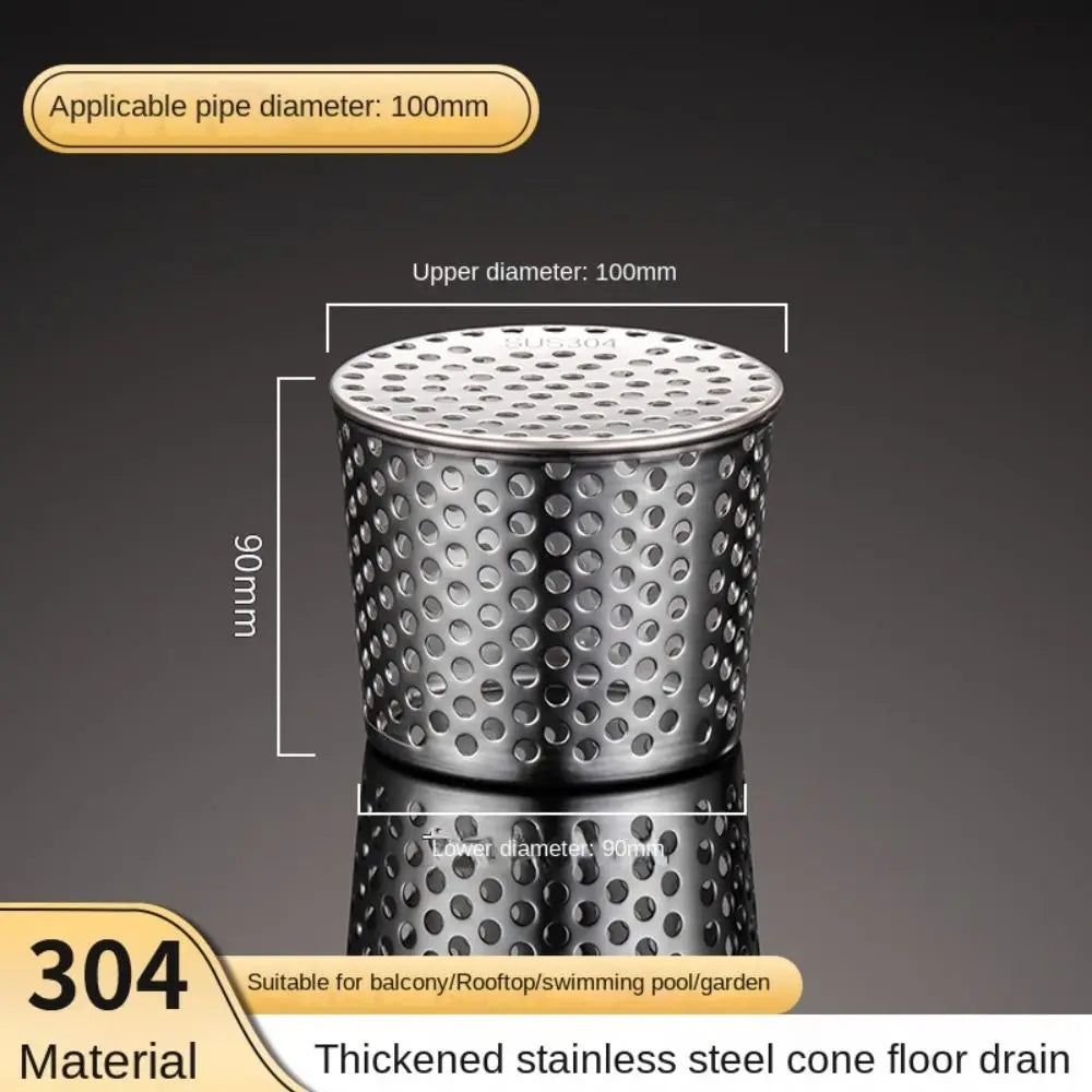 Stainless Steel Round Floor Drain Cover – Anti-Clog Filter Screen Floor Drain Cover Axl 100mm