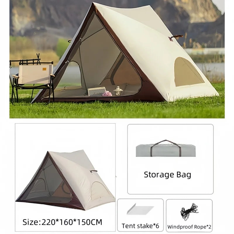 Automatic Pop-Up Beach Tent – UV Protection Family Shelter Pop-Up Camping Tent Axl 3 to 5 People