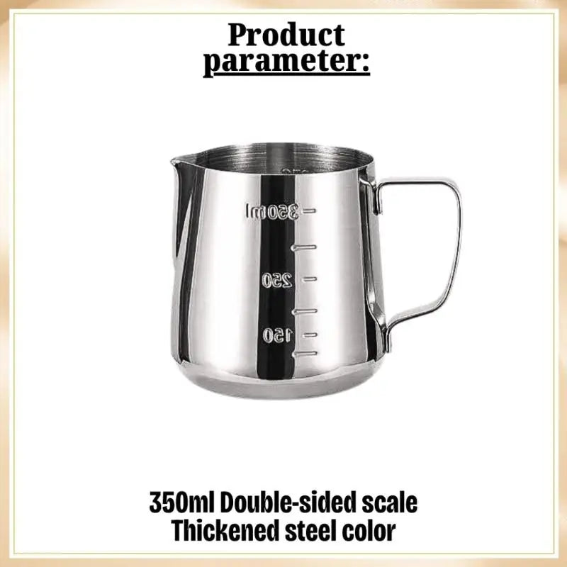 Stainless Steel Milk Frothing Pitcher 350ml 600ml | Latte Jug Milk Frothing Pitcher Axl Pitcher 350ml