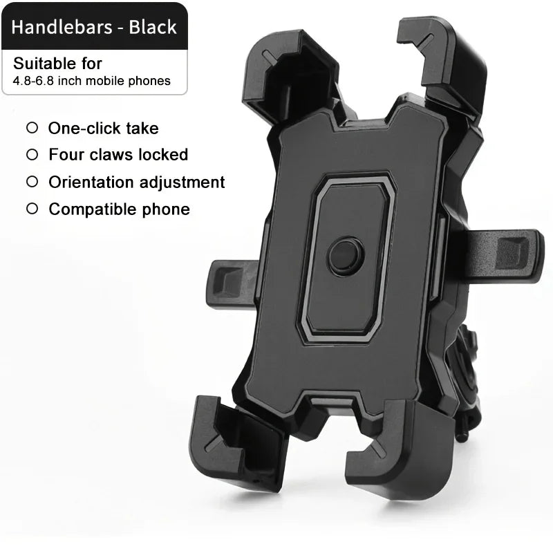 Universal Bike & Motorcycle Handlebar Phone Mount 4.8–6.8" Handlebar Phone Mount Axl