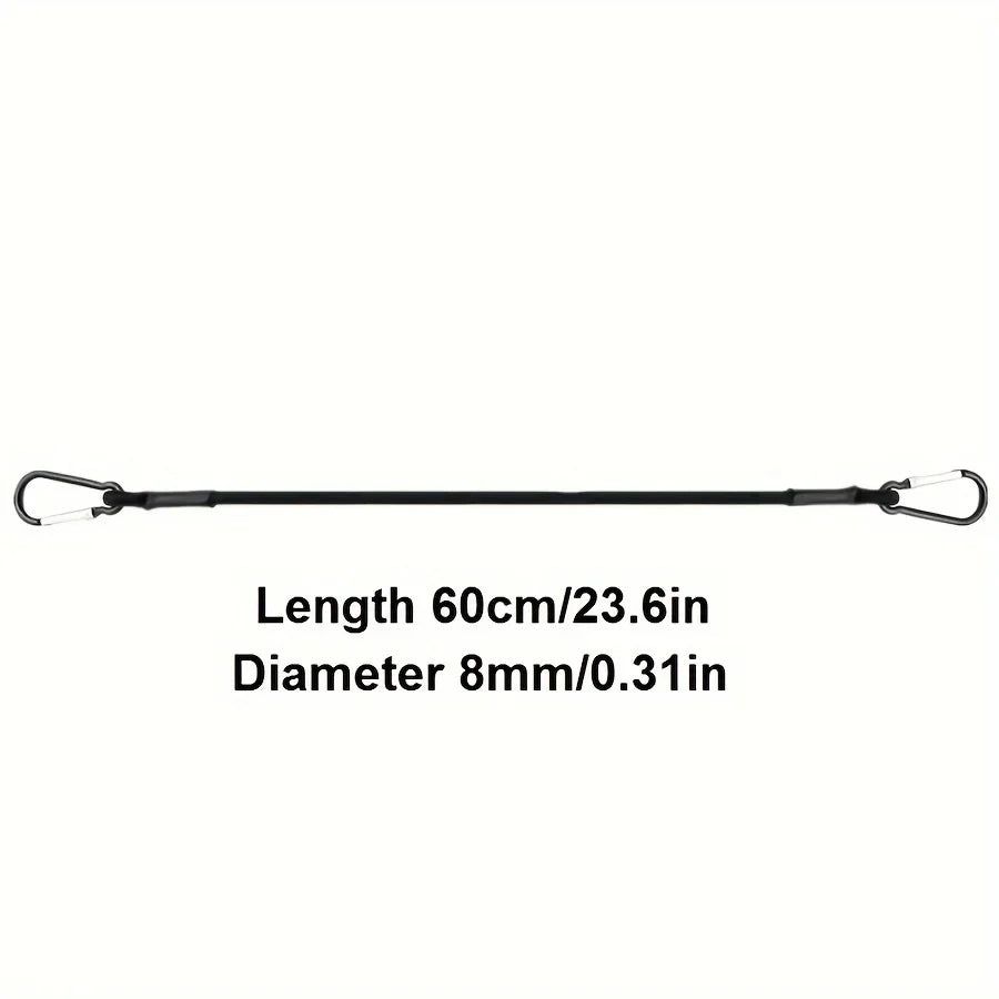 8mm Bungee Cords with Hooks | 30–150cm Elastic Tie Down Ropes Bungee Tie Down Cords Axl