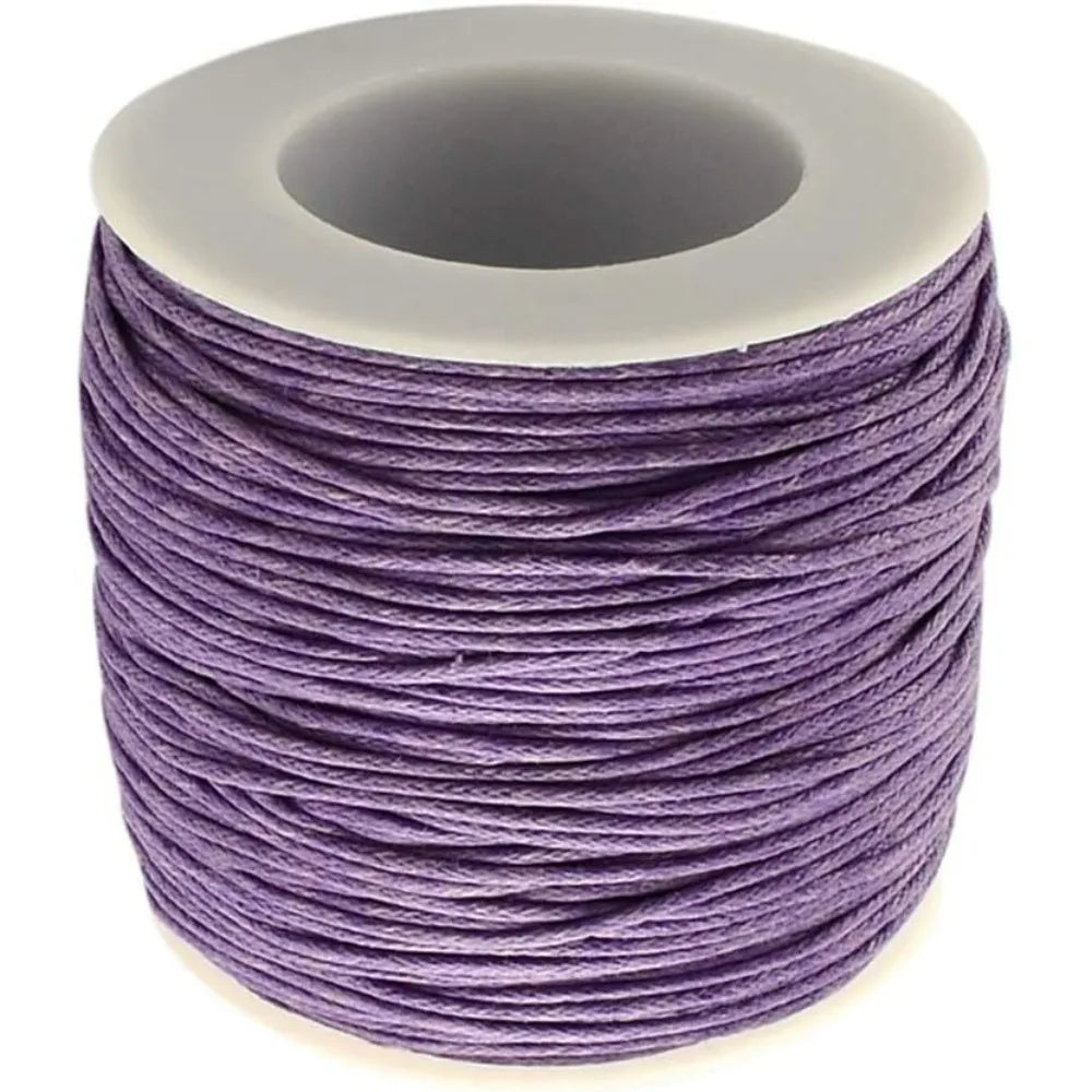 100 Yards 1mm Waxed Cotton Cord – Beading String for Jewelry Waxed Craft Cord Axl AECH04-19362