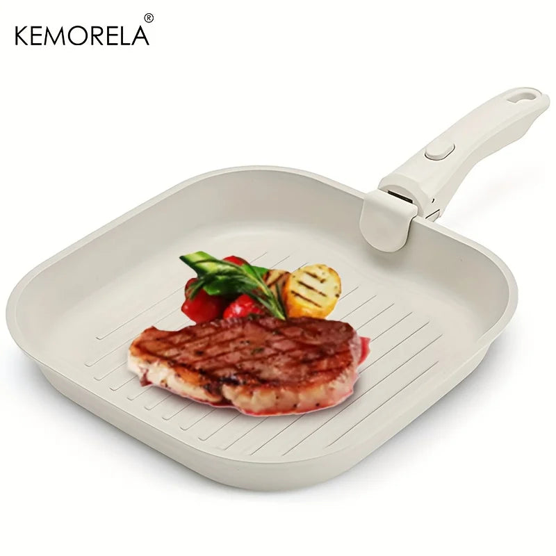 KEMORELA 26cm Non-Stick Frying Pan – Detachable Handle & Induction Non-Stick Frying Pan Axl