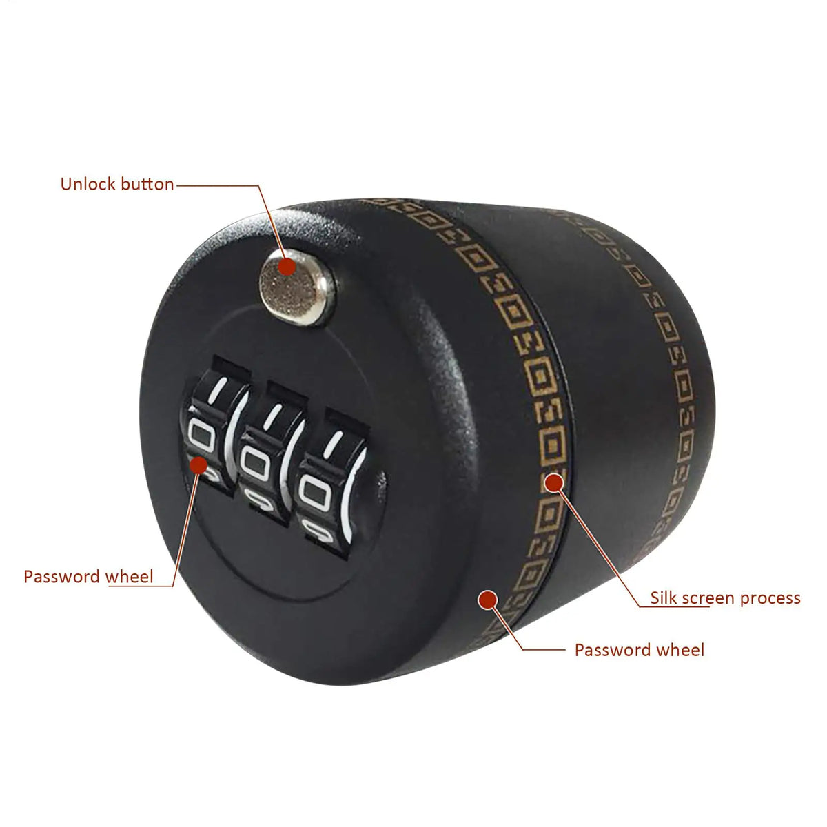 Wine Bottle Combination Lock – 3-Digit Password Stopper Wine Bottle Lock Axl
