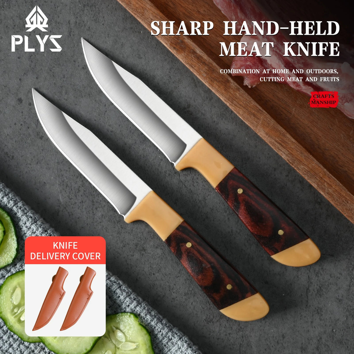 PLYS Stainless Steel EDC Pocket Knife – Fruit, BBQ & Outdoor Folding Pocket Knife Axl