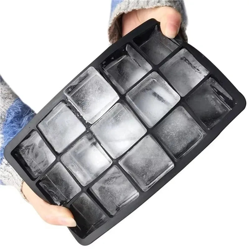 15-Grid Silicone Ice Cube Tray – Large Square Mold for Bar & Home Silicone Ice Cube Tray Axl