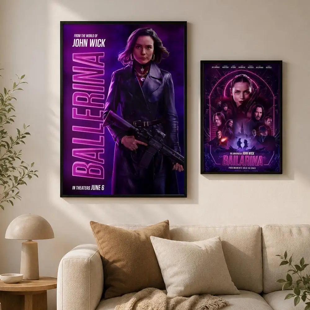 B-Ballerina Movie Poster – Peel & Stick Waterproof PVC Wall Art Wall Art Poster Axl