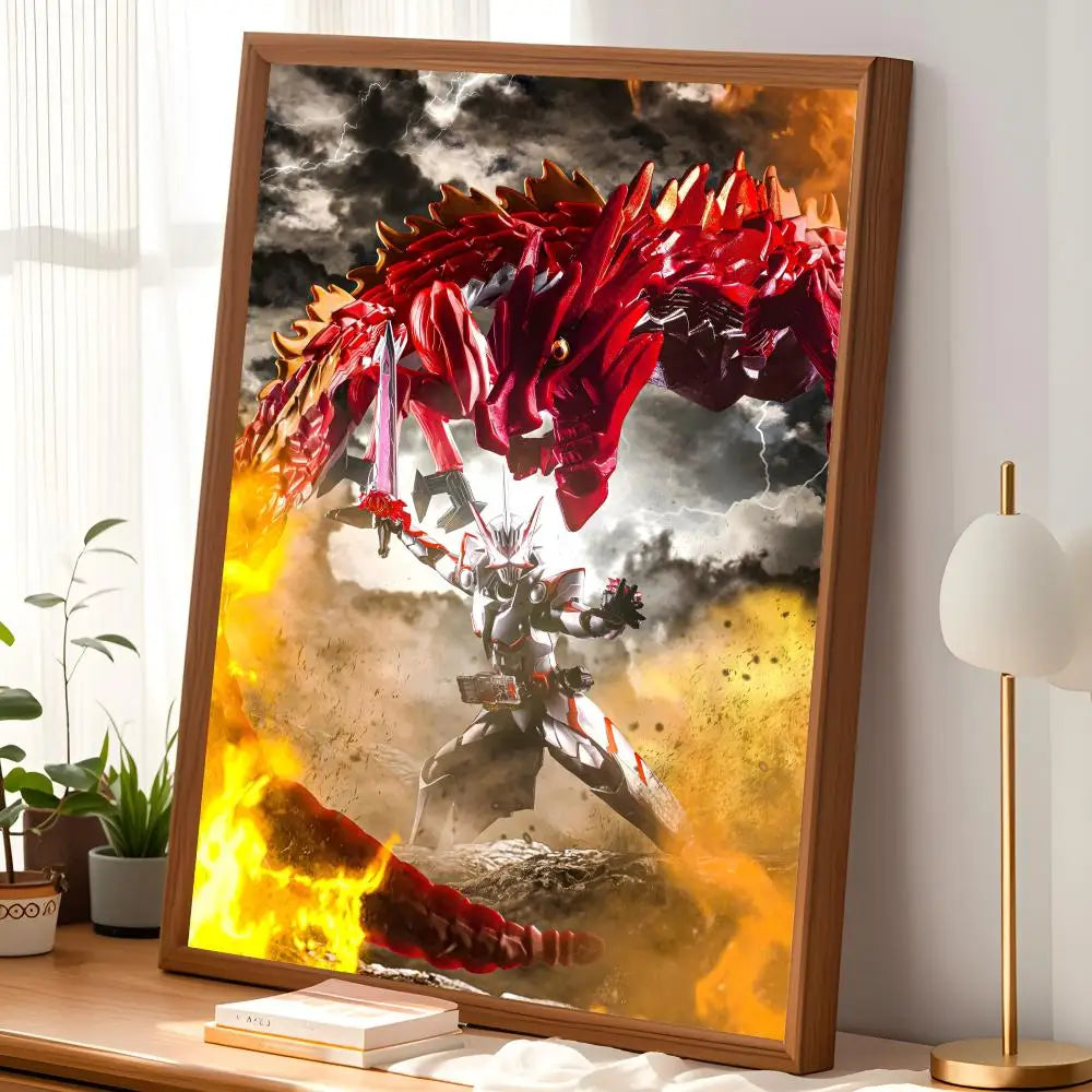 Cartoon Saber HD PVC Wall Art Poster – Self-Stick Waterproof Wall Art Poster Axl