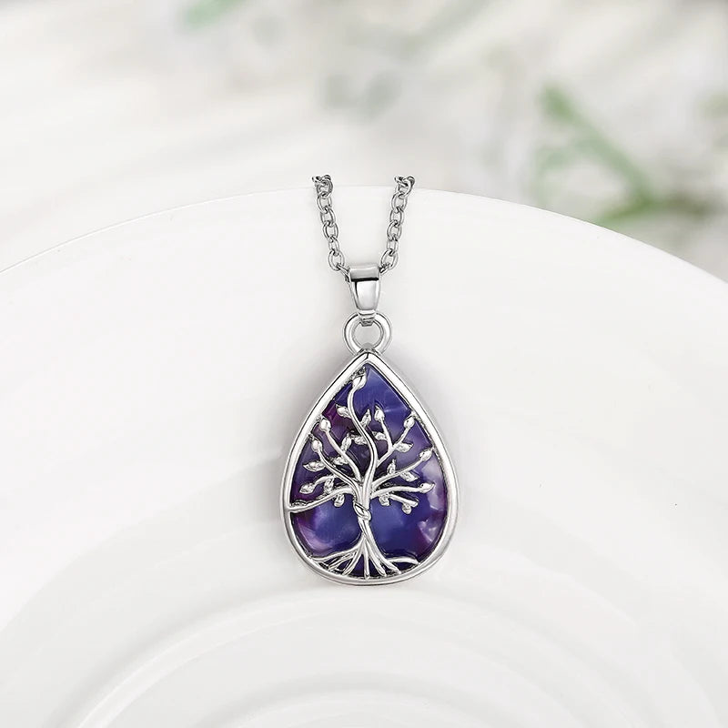Huitan Tree of Life Pendant Necklace | Bohemian Women's Jewelry Pendant Necklace Axl