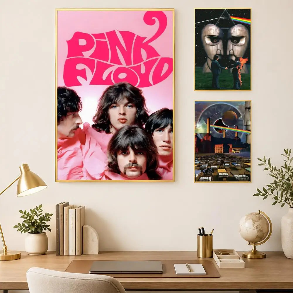 Pink Floyd Self-Stick HD Wall Art Poster – Waterproof Decor Wall Art Poster Axl