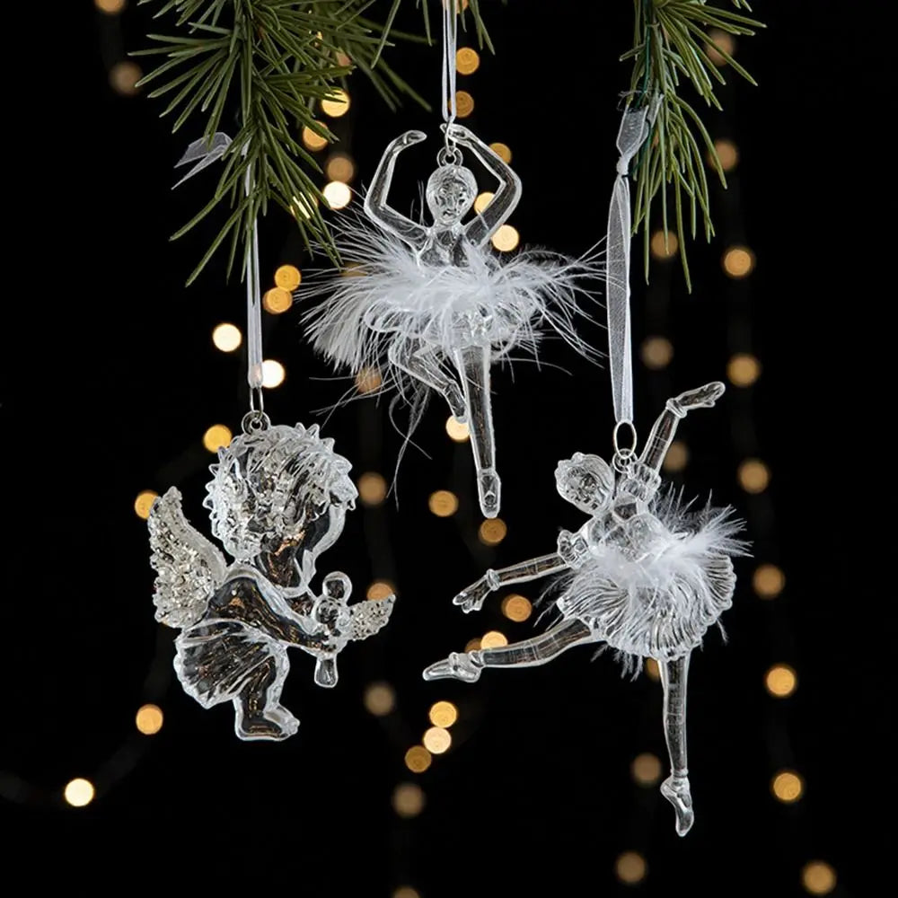 Acrylic Crystal Snowflake Christmas Tree Ornament Pendant Christmas Ornament Axl