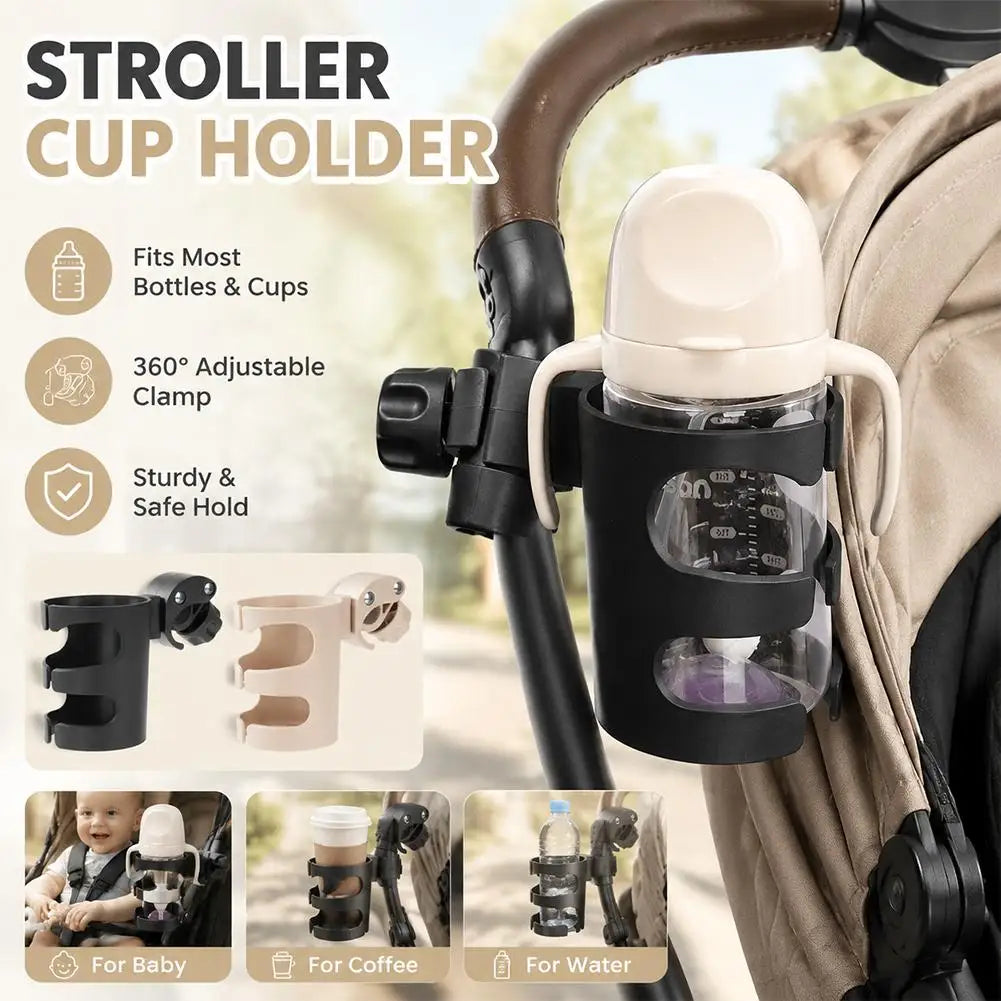 Universal Clamp-On Cup Holder for Stroller, Bike & Wheelchair Clamp-On Cup Holder Axl