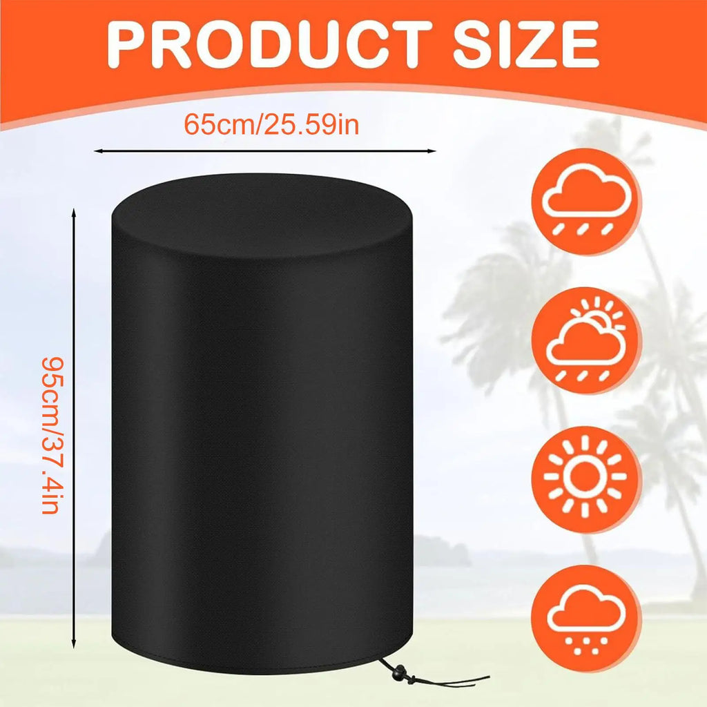 55 Gallon Drum Cover – Waterproof, UV & Dustproof Barrel Cover Outdoor Barrel Cover Axl