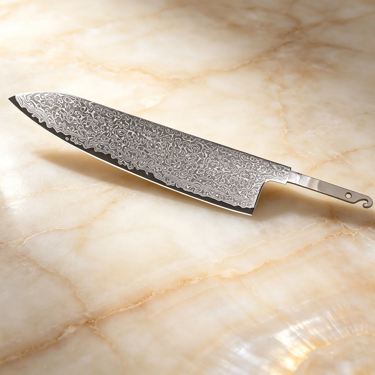 Damascus Steel Boning Knife Blade Blank – Hand Forged DIY Knife Blade Blank Axl Chef Knife Blade