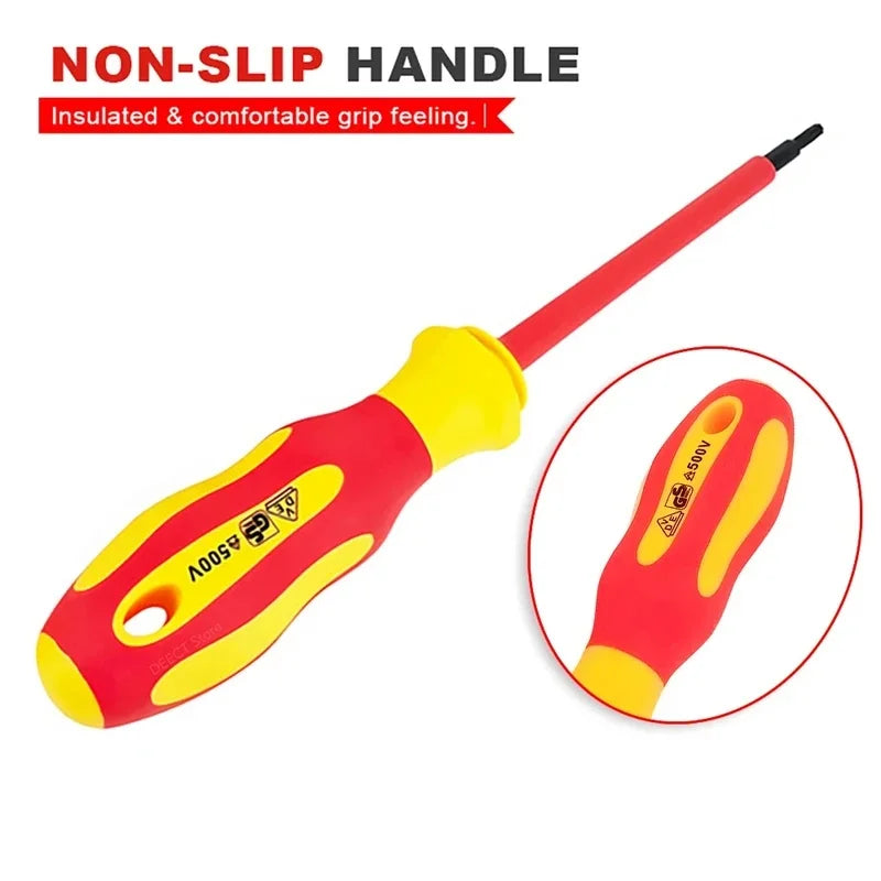 VDE 500V Insulated Screwdriver Kit – 10Pc Magnetic Blades & Case Insulated Screwdriver Kit Axl