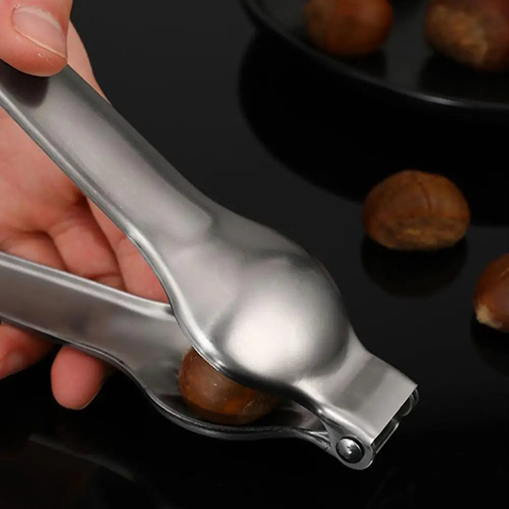 2-in-1 Stainless Steel Nut Cracker & Chestnut Opener | KITPIPI Nut Cracker Tool Axl