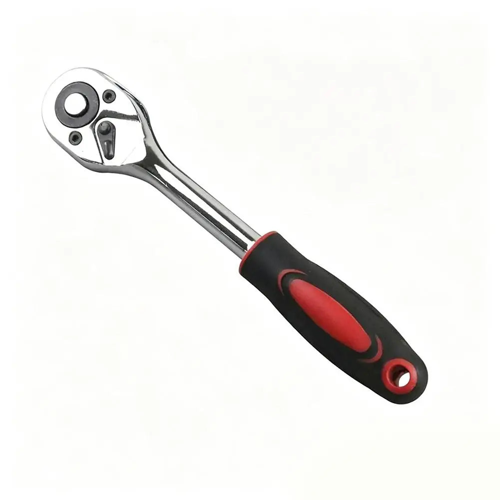 Quick Ratchet Wrench 1/4" 3/8" 1/2" Chrome Vanadium Steel Tool Ratchet Socket Wrench Axl B