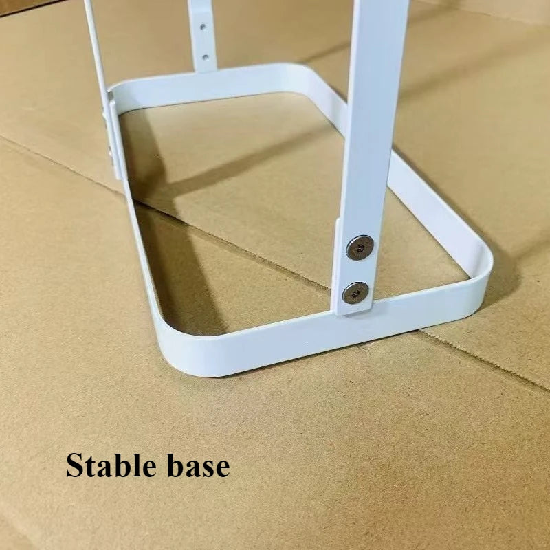 Modern Square Trash Can with Lid – Iron Waste Bin Rack Waste Bin Rack Axl