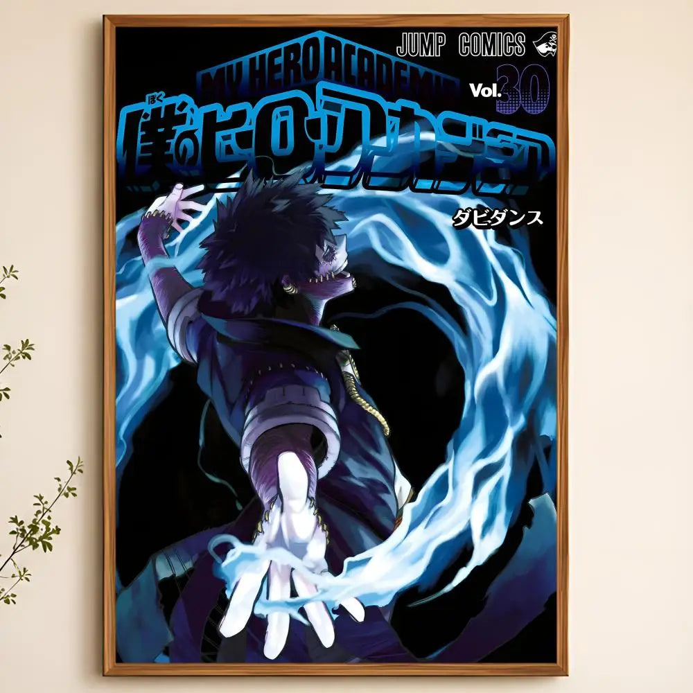 My Hero Academia Wall Poster – Self-Adhesive Waterproof Art Anime Wall Poster Axl White12 60X90cmNoframe