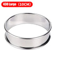 Stainless Steel Muffin & Crumpet Rings 8/9/10cm | Baking Molds Baking Mold Rings Axl L