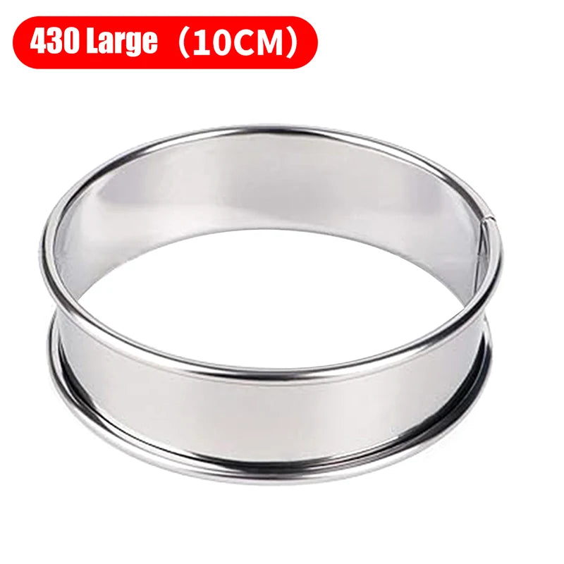 Stainless Steel Muffin & Crumpet Rings 8/9/10cm | Baking Molds Baking Mold Rings Axl L