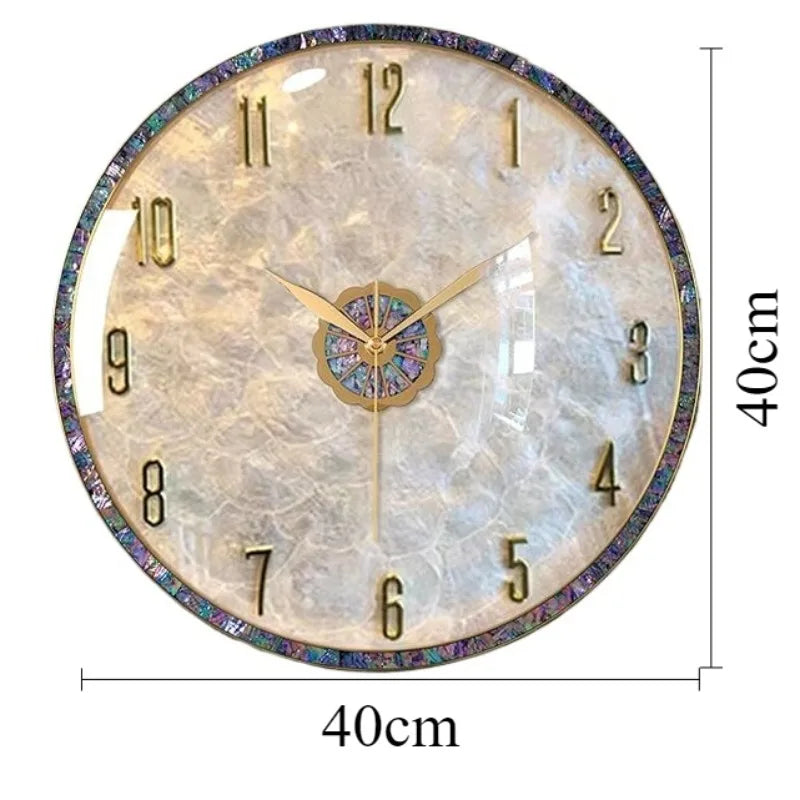 Modern Shell Wall Clock – Silent Large Minimalist 40cm Decor Decorative Wall Clock Axl 40CM