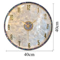 Modern Shell Wall Clock – Silent Large Minimalist 40cm Decor Decorative Wall Clock Axl 40CM