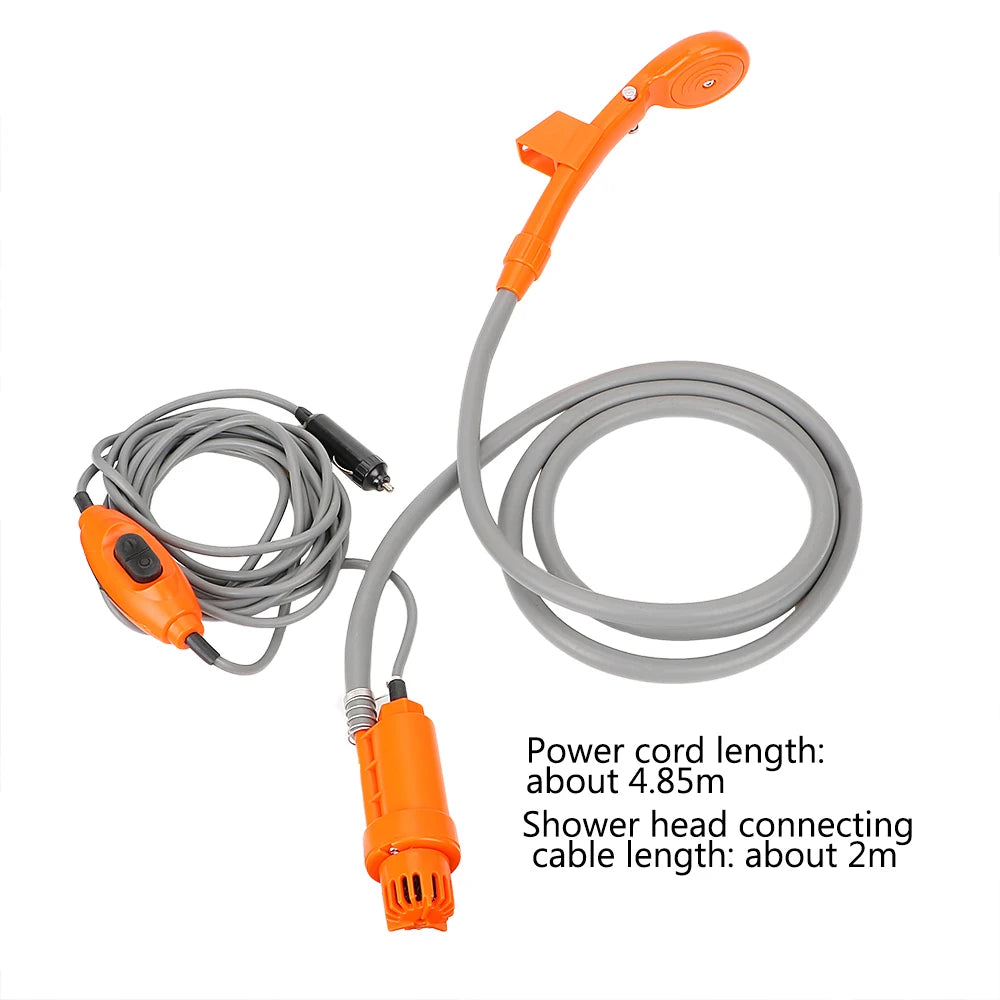 Portable 12V Car Shower Pump – Camping & Outdoor Travel Wash Car Shower Pump Axl