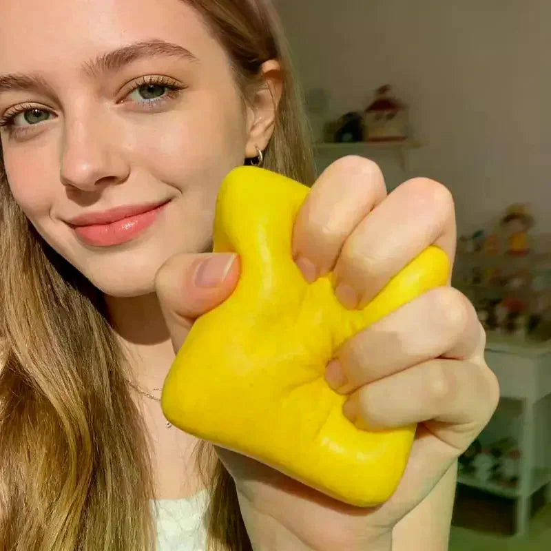 Toast Squeeze Fidget Toy – Soft PU Foam Bread Sensory Toy Fidget Squeeze Toy Axl