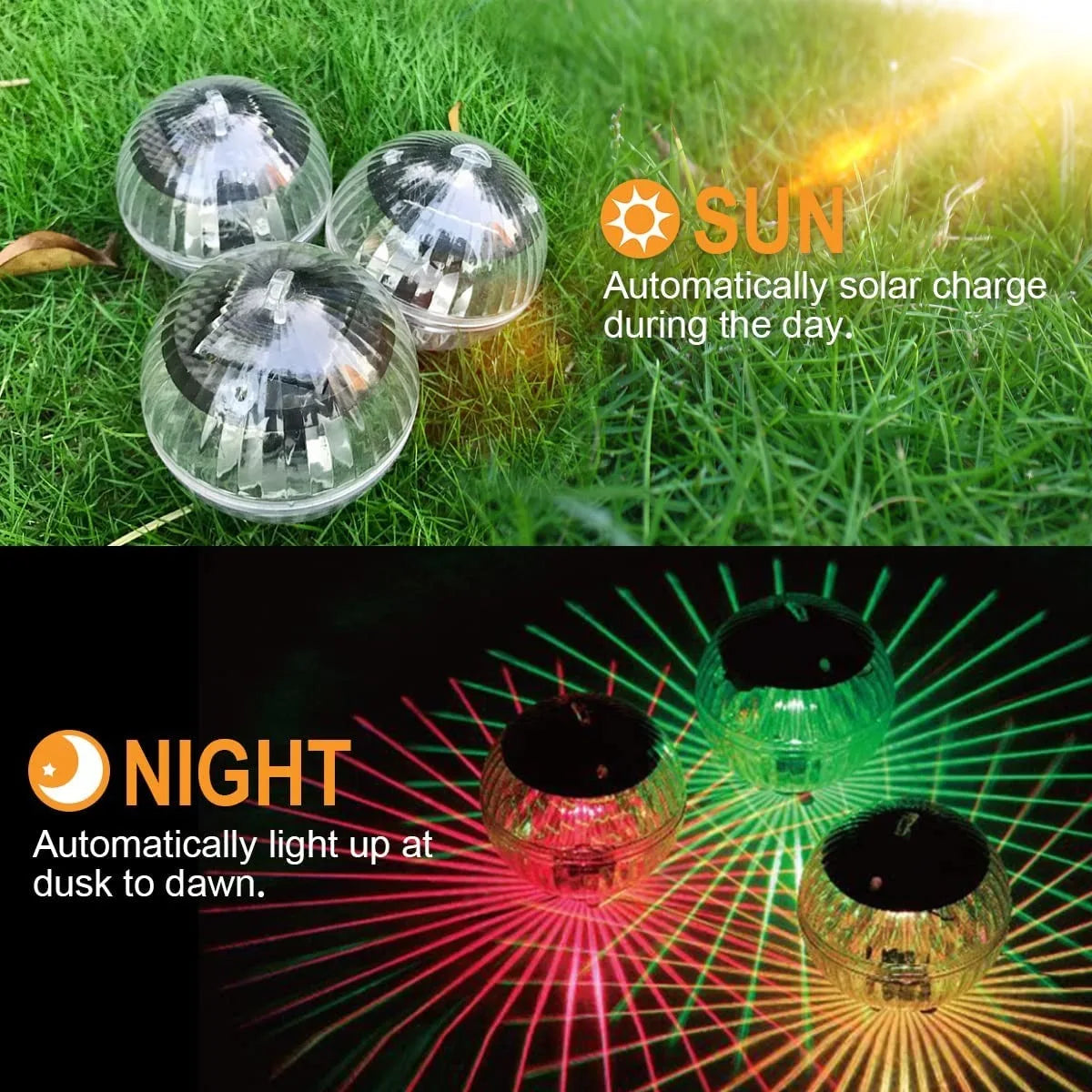 Solar LED Floating Ball Light – Color Changing Pool & Pond Lamp Solar Floating Light Axl