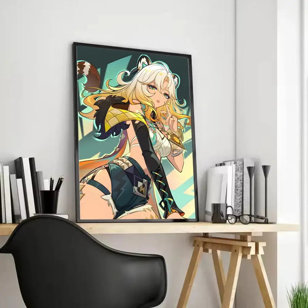 Xilonen Game Canvas Poster – Unframed Wall Art | Home Décor Canvas Wall Art Axl Black12 15X20cmFrameless