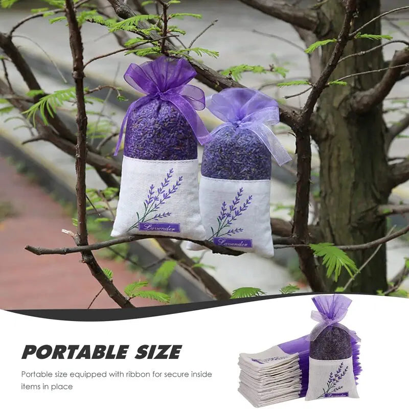 20-Pack Empty Lavender Sachet Bags – Floral Cotton Pouches Fragrance Sachet Pouches Axl