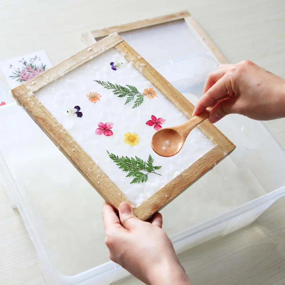 DIY Wood Paper Making Mould Frame – Multi-Size Mesh Screen Papermaking Mould Frame Axl