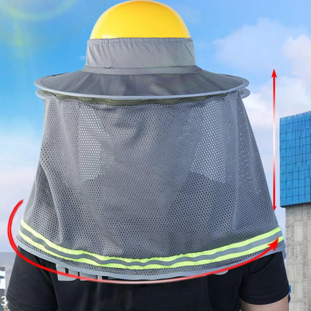 Hard Hat Sun Shade UPF50+ Breathable Neck Shield Visor Hard Hat Visor Axl