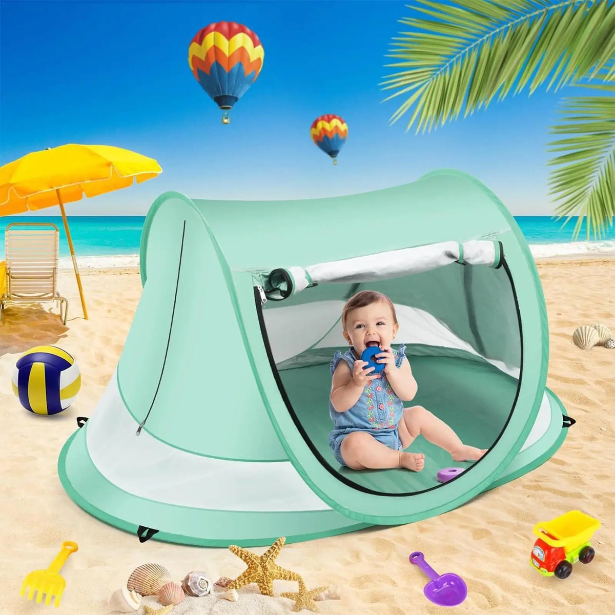 Kids Pop-Up Beach Tent UPF 50+ UV Shade Dome for Toddlers Kids Pop-Up Tent Axl