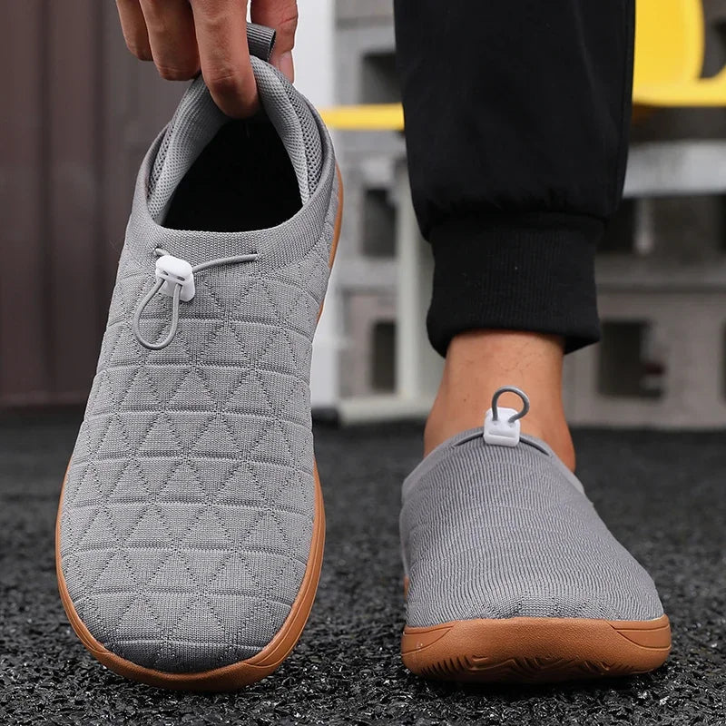 Men's Barefoot Slip-On Sneakers – Breathable Mesh Wide Fit Slip-On Sneakers Axl