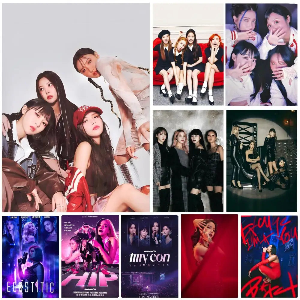 MAMAMOO HD Wall Poster – Waterproof Sticky K-Pop Art Decor Wall Art Poster Axl