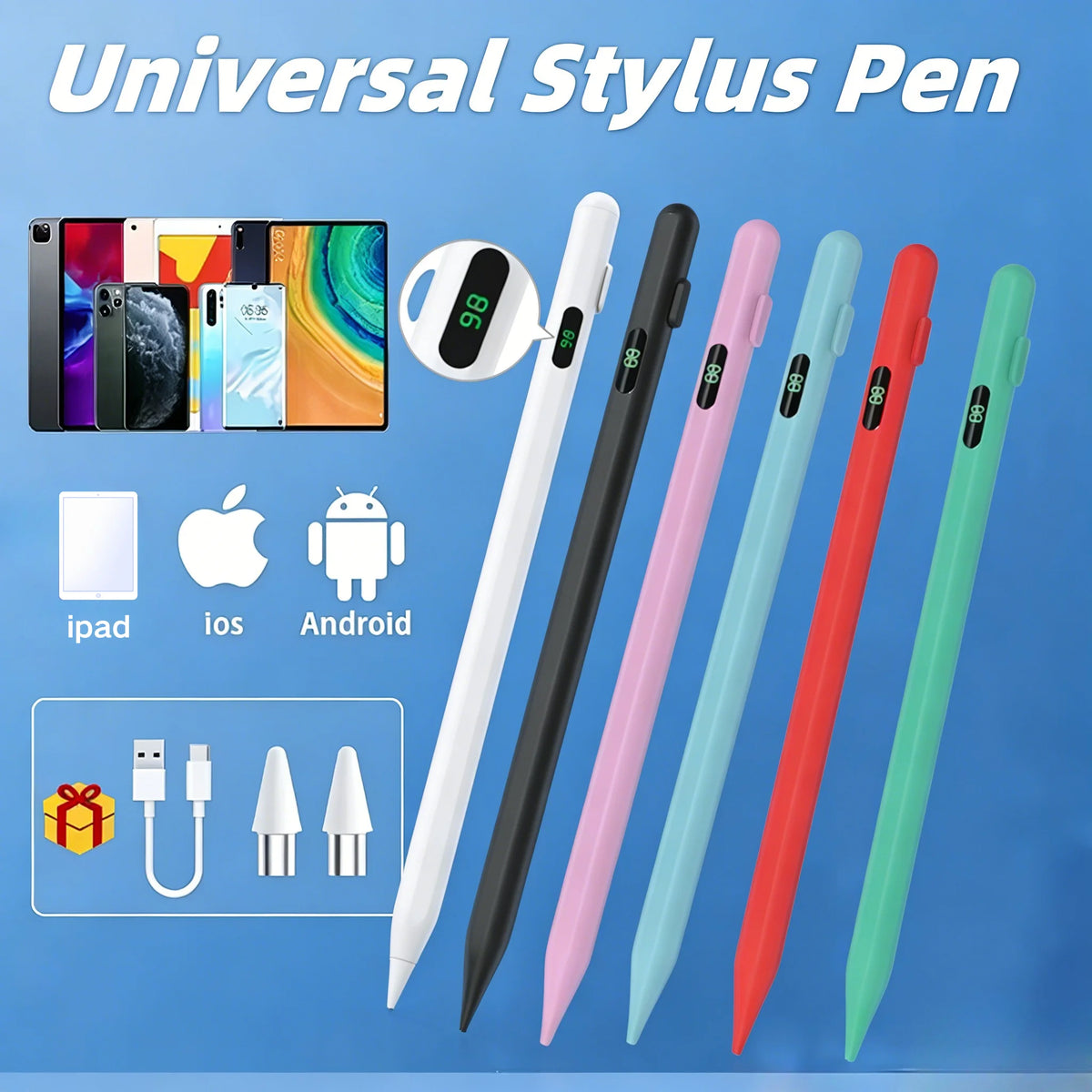 DIXSG EMR Stylus Pen – Magnetic Universal Tablet & Phone Pen EMR Stylus Pen Axl
