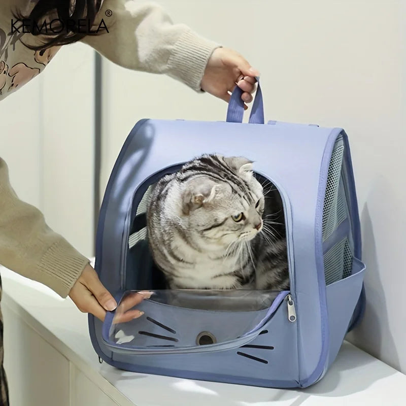 KEMORELA Transparent Pet Carrier Backpack | Airline Approved Pet Carrier Backpack Axl