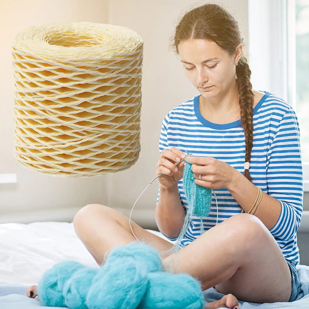 Natural Raffia Ribbon 150m – DIY Craft String for Bags & Hats Craft Ribbon Axl