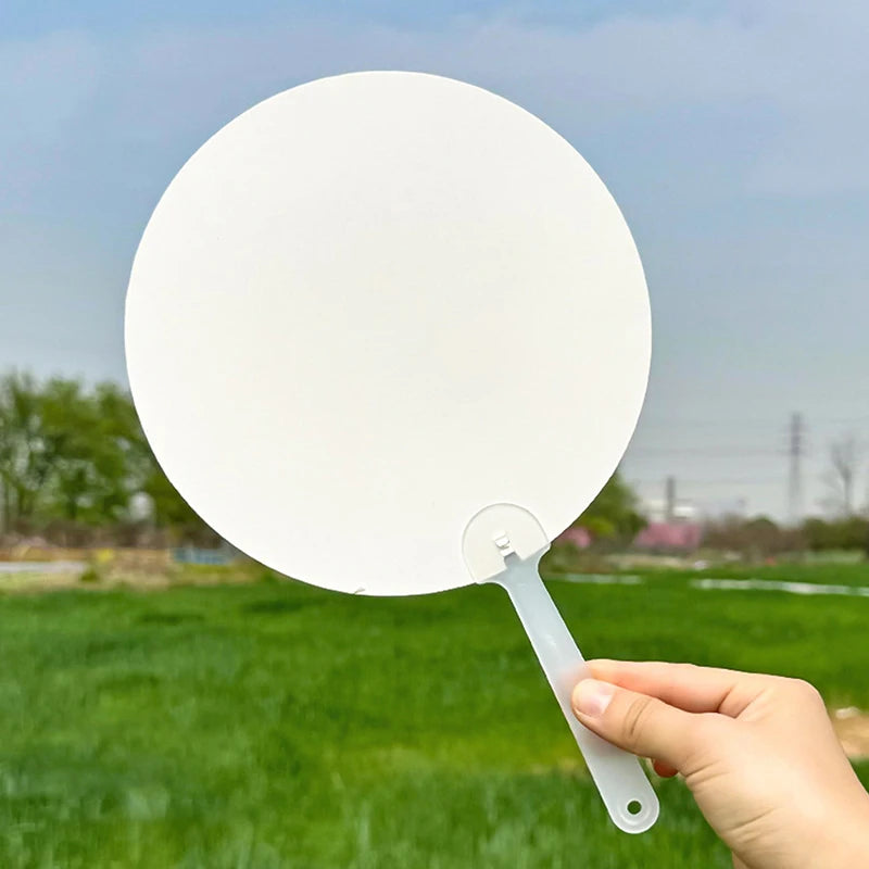 10-Pack Blank Round Hand Fans – DIY Craft, Dance & Wall Decor DIY Craft Fan Axl