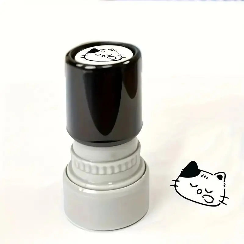 Cute Black Kitten Rubber Stamp – Journal & Scrapbooking DIY Decorative Rubber Stamp Axl A1